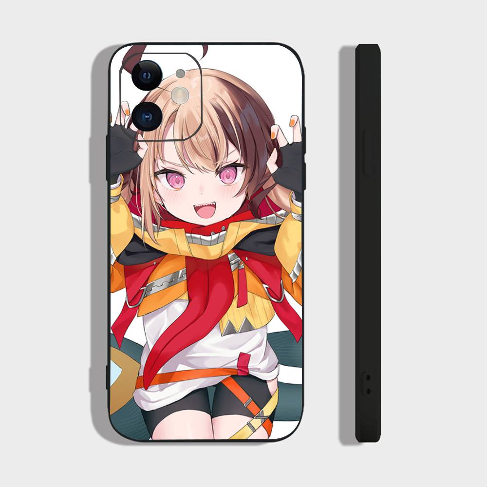 

Gigi Murin Anime H-hololive Phone Case For IPhone 17 Air 16 15 14 13 Pro Max 11 12 Black Silicone Cover IPHONE 14PLUS