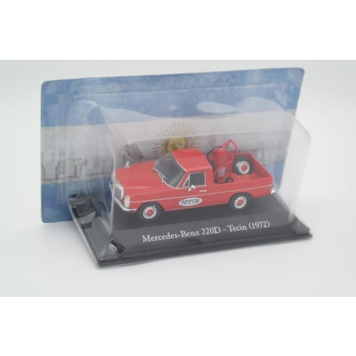 Mercedes-Benz Fire Engine Diecast Car 1/43 Scale BENZ 220D 1972 Pickup Truck with TECIN FIRE ENGINE