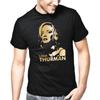 T-shirt da Uomo e da Donna Uma Thurman Confeit Cult Icon Film TV Fan Stencil Oro Metallico