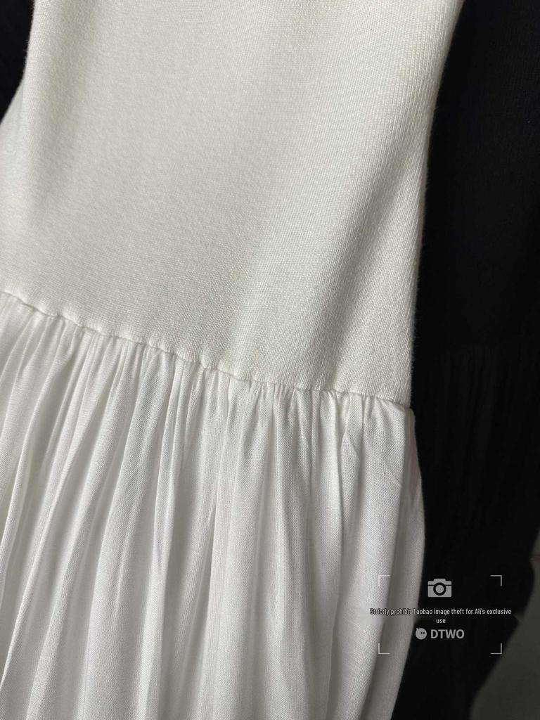 DTWO2026 Spring/Summer Elegant Original Design Solid Color Dress