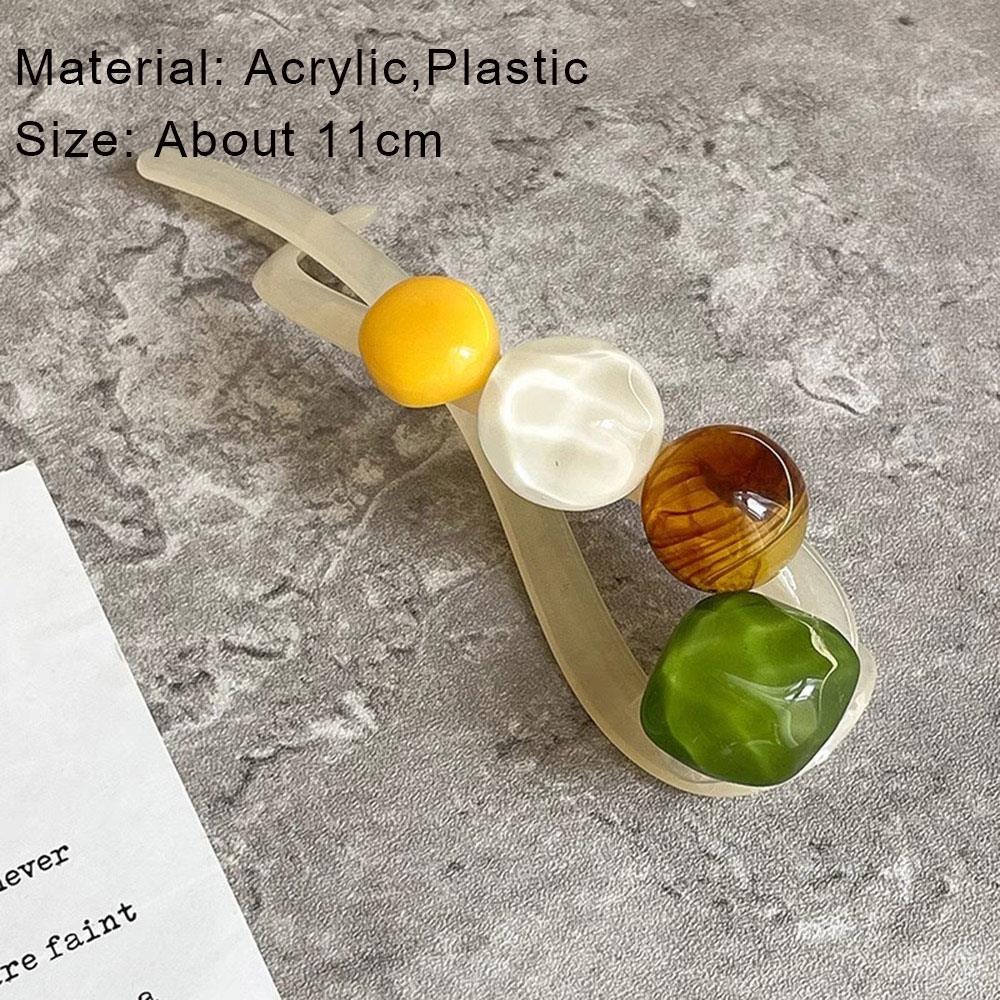 Retro Ponytail Twist Hair Clips Women Long Hair Holder Hairgrip Shark Clips Back Hairpins Barrettes Sweet Headband Headdress