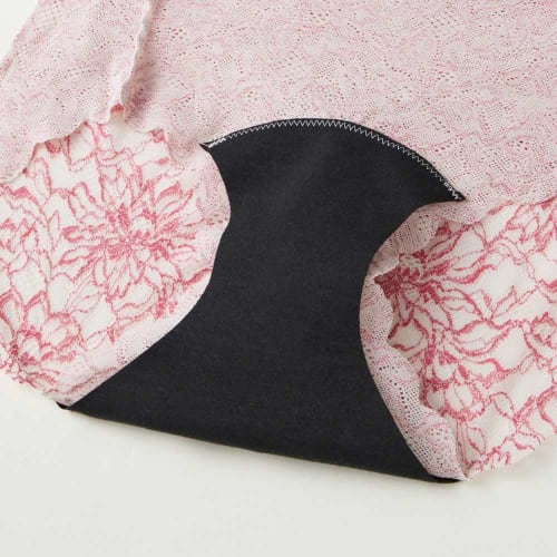 Tuche TC6871P Lace Sanitary Shorts for Regular Use, Compatible with Winged Pads