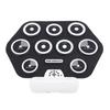 Electronic Drum Pad Portable Hand Rolled Drum Pad Double Speakers Bluetooth Rechargeable Silicone Ro