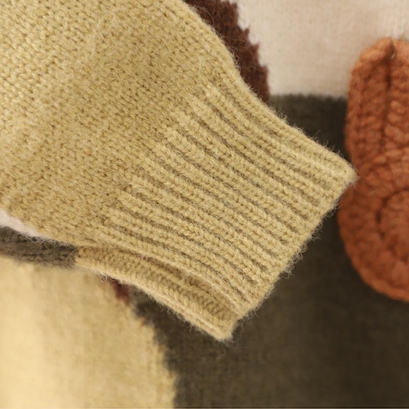 Dětské Oblečení Svetr pro Miminko Zimní Sametový Zesílený Chlapeček Pletený Dlouhý Rukáv Top Svetry