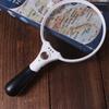 Extra Large 25x Magnifying Glass with 3LED Lights 2X 4X 25X Handheld Magnifying Glass 137mm Loupe Lens Illuminated