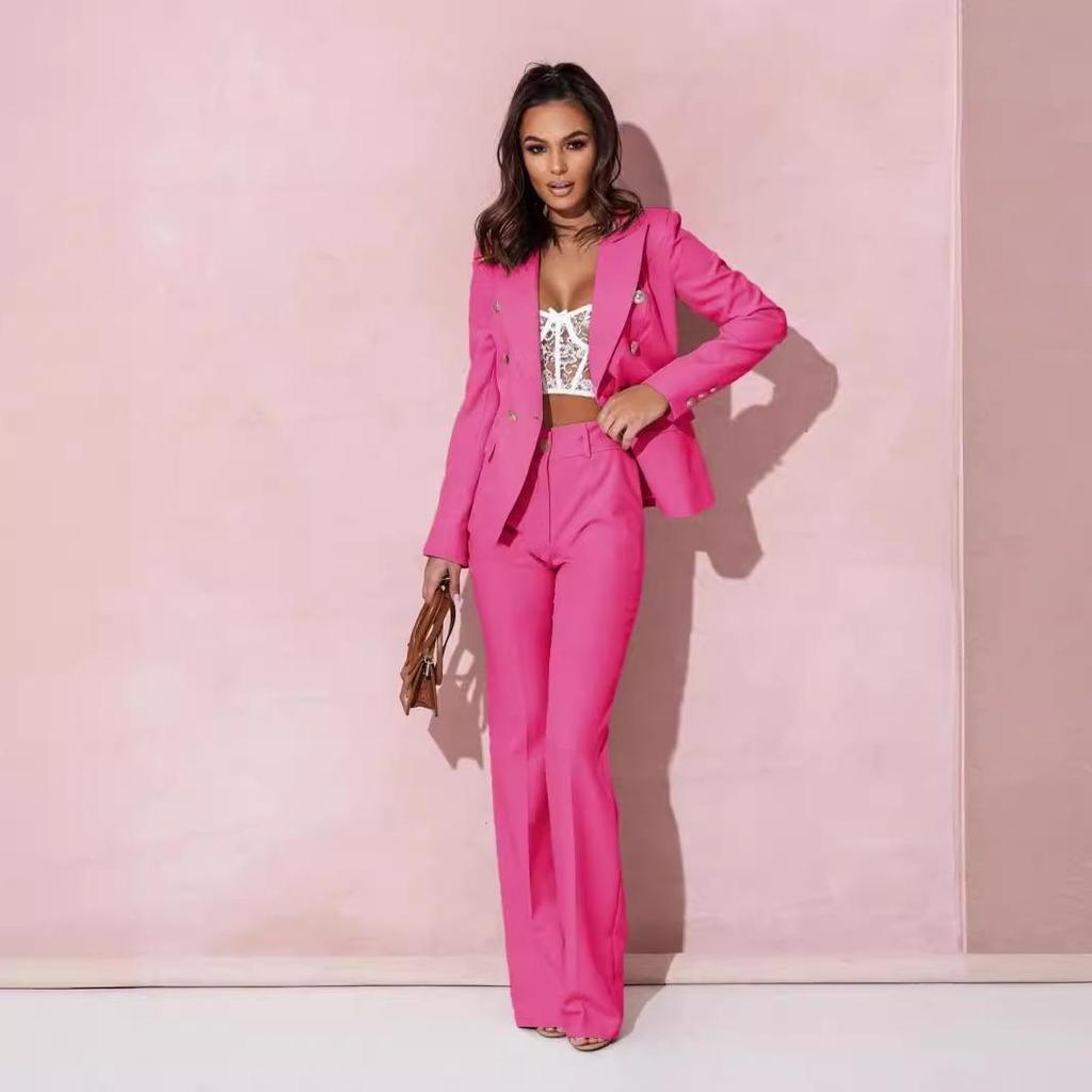 Women's Double-Breasted Professional Suit Set - Hot Sale