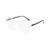 Frameless Sunglasses Fashion Trend Sunglasses Women'S Big Face Thin Sunglasses Square Glasses