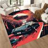 Neon Retro Car Night Drive Floor Mats for Living Room, Bedroom and Room Decoration Are Suitable for Gifts.