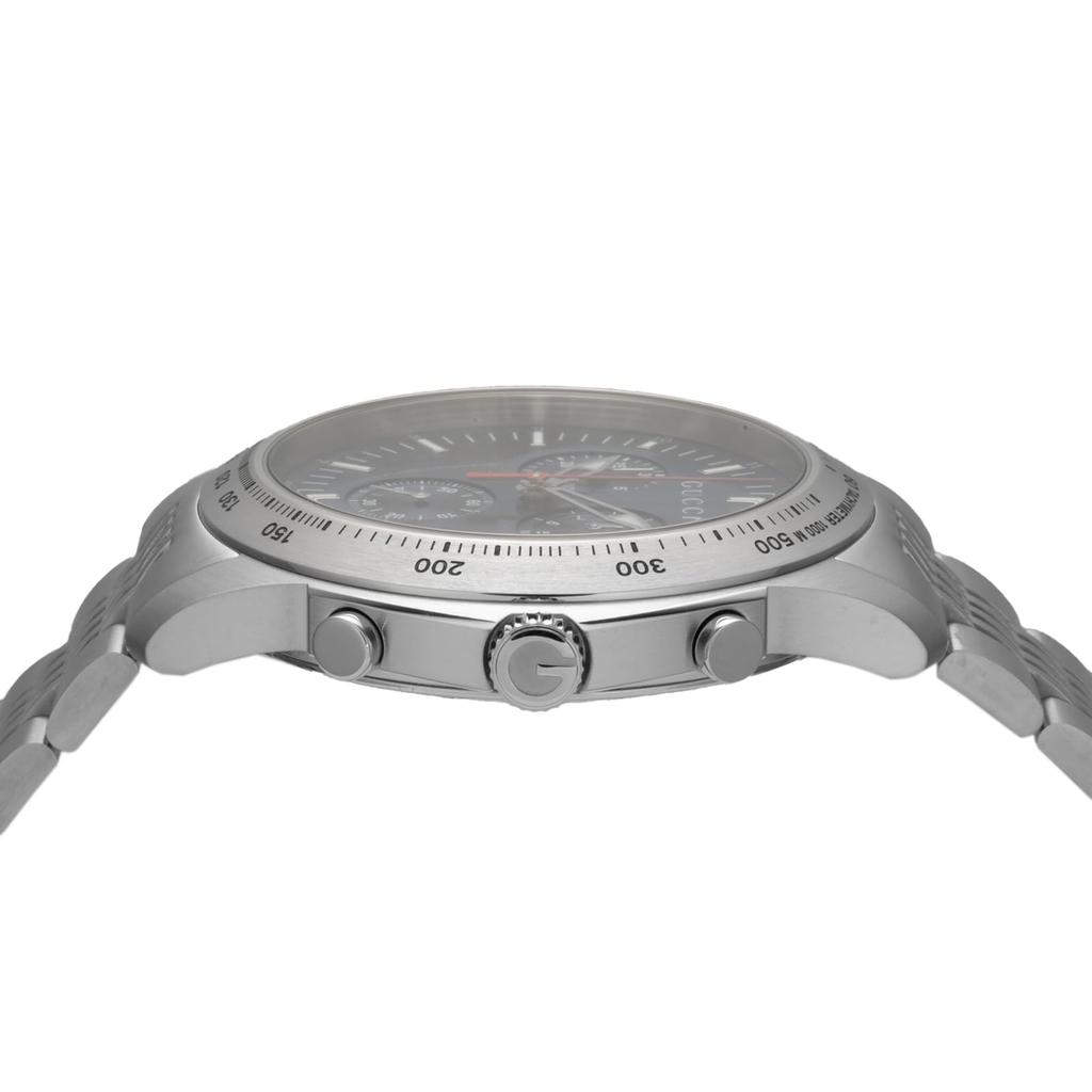 Watch Blue Dial Stainless Steel Sapphire Glass Quartz Swiss Watch YA126256 Silver [Gucci] G-TIMELESS 44.5MM Men's [Item]