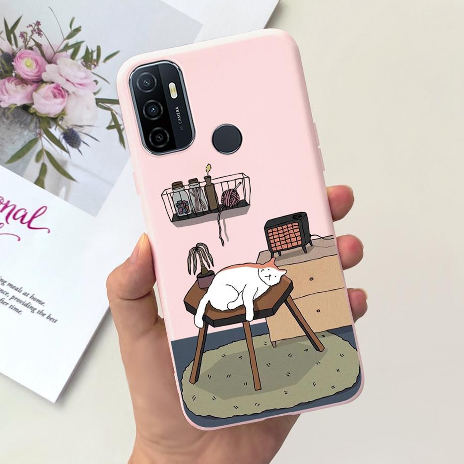 For Oppo A53 A53s Case Cute Fashion Cartoon Painted Cover Soft TPU Phone Case For Oppo A53s A 53 S OppoA53 S Fundas Coque Bumper