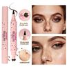 Dual-Ended Faux Freckle Pen Waterproof Natural Liquid Freckle Makeup Pen Six-Point & Brush Design Dark Brown Cosmetics for Women