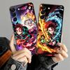 Anime D-Demon S-Slayer Black Soft Phone Cover Case for Samsung Galaxy A10 A12 A50 A30 A15 A05 A04 A20 A13 A06 A17 A70 A40 A16