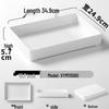MOLUONA Rectangular Melamine Display Tray - 13.7 Inch