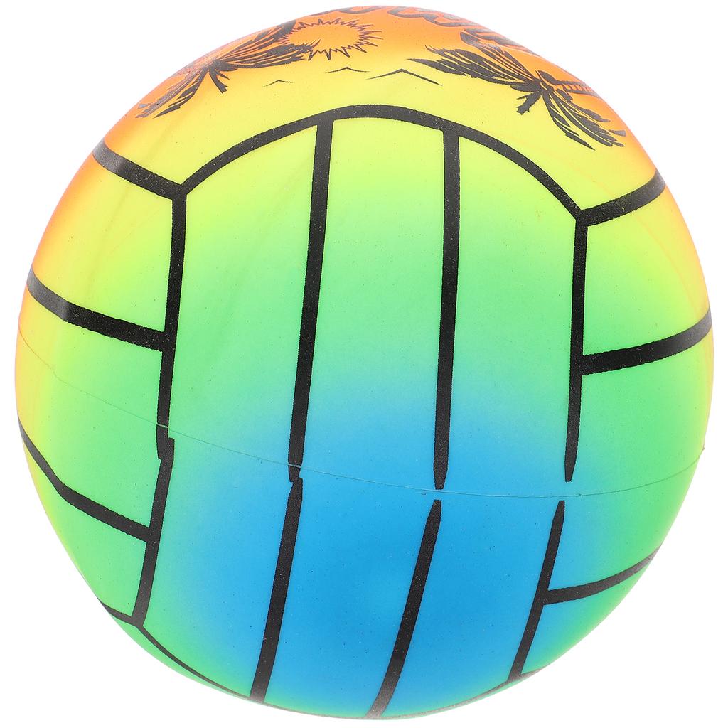 Tropical Beach Ball Outdoor Thickened Rainbow Pvc Volleyball Children's Inflatable Toy Indoor and Sports Equipment Bulk