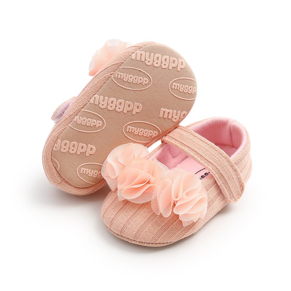 MYGGPP Small Flower Woolen Baby Princess Shoes Baby Shoes Soft Soled Toddler Shoes