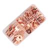 ABWR-70Pcs Wire Lug Connector Ring SC6-25 Copper Connectors Bare Cable Electric Crimp Terminal Connector Kit
