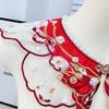 Butterfly Decoration Hanfu Shawl Embroidery Kids Shirt False Collar  Horse-face Skirt