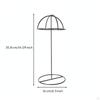 Hat Display Stand Stainless Steel with Dome Support Brushed Metal for Boutiques,
