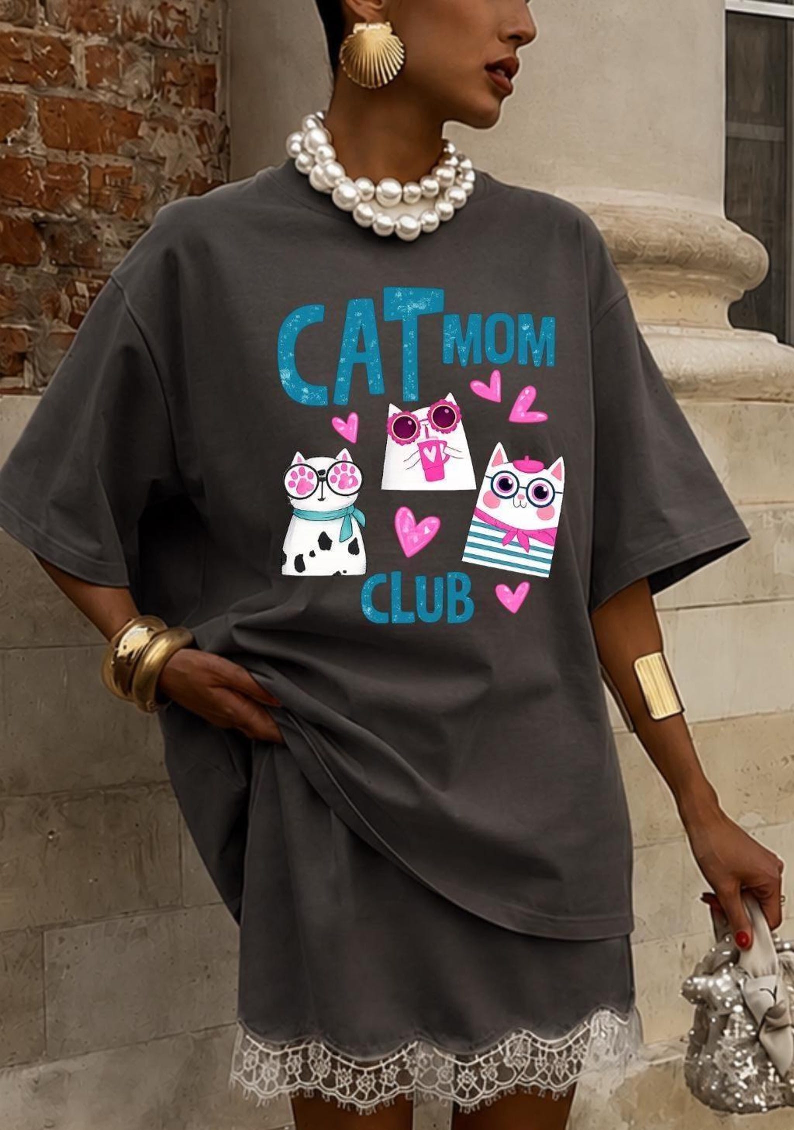 Cat Mom Club Comfort Colors T-Shirt, Cat Mom Club T-Shirt, New Cat Mom Shirt, Cute Cat Shirt, Cat Shirt, Funny Cat Mom T-Shirt, Cat Shirt 2XL
