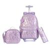 3pcs/Set Children Rolling Luggage Backpack For Teenagers Girls Travel Trolley School Bags With Wheels Students Wheeled Backpack