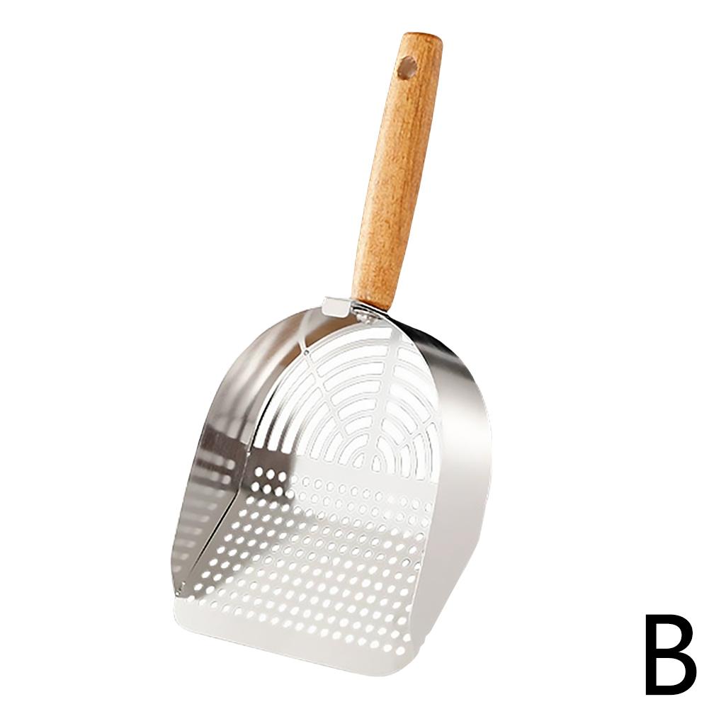 Stainless Steel Cat Litter Scoop Long Handle Pet Waste Shovel Cleaning Tool Toilet Garbage Picker Litter Box Cats Supplies