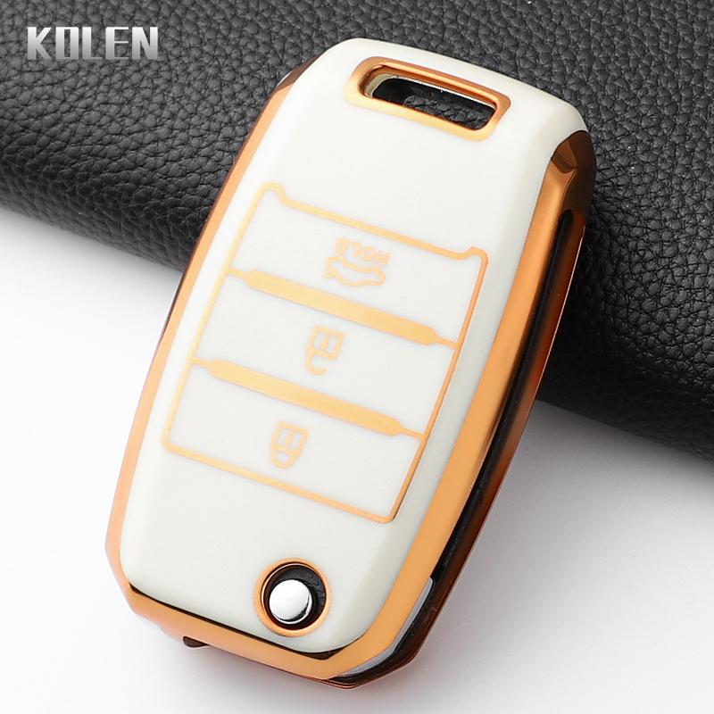

Fashion Tpu Car Folding Key Case Cover For Kia Rio 3 K2 Ceed Cerato K3 K5 Sorento Sportage Soul K4 Picanto Optima Forte Stinger