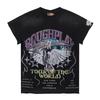 Tour of the World Rhinestone T-Shirt, Vintage Washed Eagle Graphic Streetwear Tee