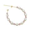 Exquisite Flowers Gentle Style Natural Chalcedony Oval  Bracelet for Women Sweet New In Bangles Wedding Jewellry