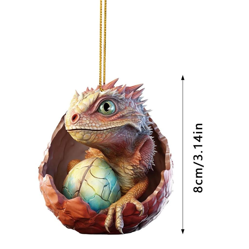 

Мультяшный Красочный Очаровательный Динозавр Украшение Салона Автомобиля для Рождественских Праздников 6