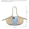 Brand Luxury Cloud Dumpling Bag Zipper Design Women's Bag Adjustable Shoulder Strap Crossbody Handbag Textured Underarm Bag