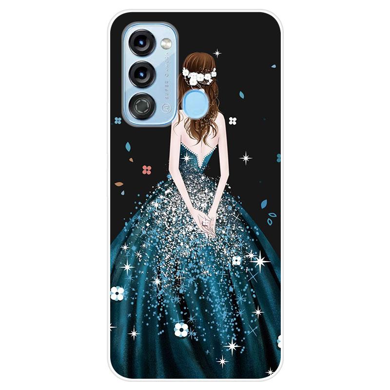 For itel Vision 3 Vision3 Veske Myk Silikon Bakdeksel Tegneserie Telefonveske Mote