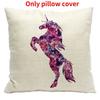 Pillow Unicorn Case Cute Cartoon Print Home Living Room Sofa Car Cushion Gift