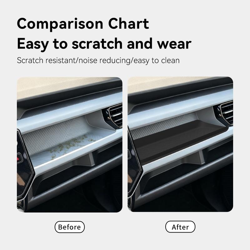 For 2027 Chevrolet CHEVY BOLT EV Silicone Passenger Dashboard Storage Box Car Organizer
