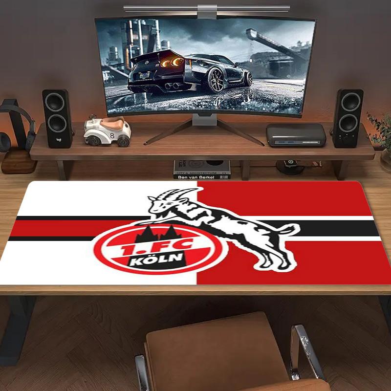 1.FC KoIn Color Mouse Pad Large Gaming Table Cushion Non-slip Laptop Tablet Big Mousepad XXL Mat Mini PC Playmat With Lock edge