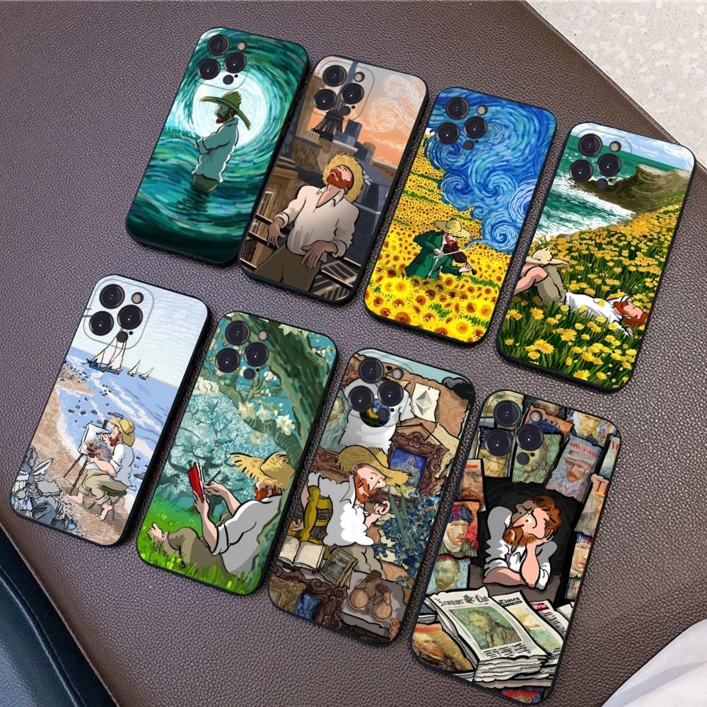 Van Gogh Phone Case For iPhone 14 11 12 13 Mini Pro Max 8 7 6 6S Plus X SE 2020 XR XS Funda Case