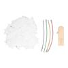 100pcs Plastic Floss Bobbins with Manual Bobbin Winder DIY Crafts Easy Storage Embroidery Bobbins for Needlework Sewing