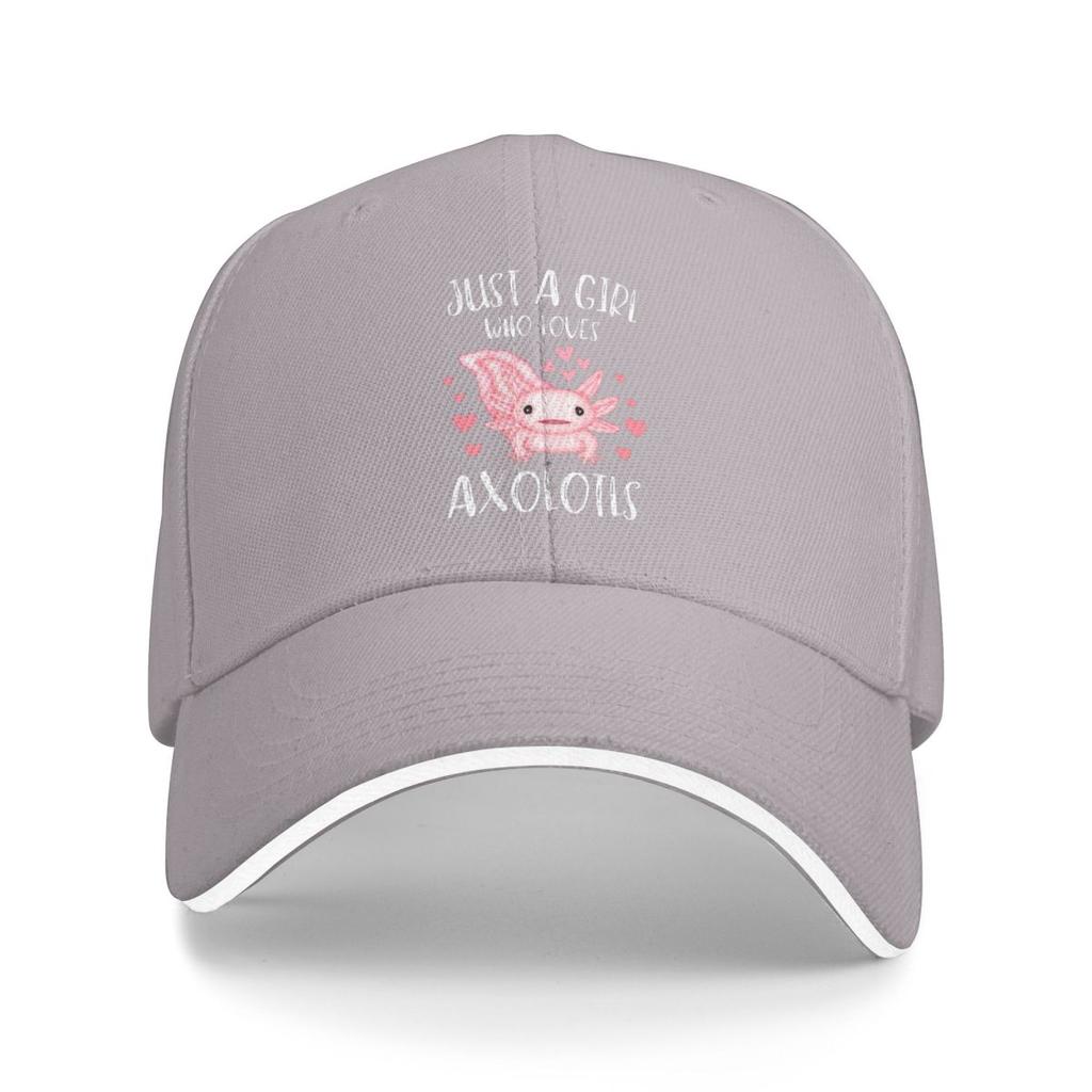 Baseball Caps Just A Girl Who Loves Axolotls Axolotl Lovers Funny Trending Customized Female Male Sport Summer Hats