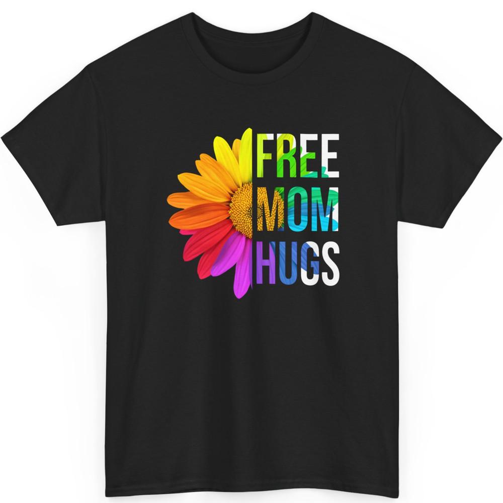 

Free Mom Hugs Shirt - LGBT Rainbow Sunflower T-Shirt Unisex T-Shirt XXXL