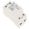 2P 100A Automatic Recovery Over & Under Voltage Delay Relay Protector Device