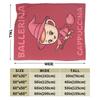 Super Weiche Decke Ballerina Cappuccino Italienisches Gehirnfäule Meme Hexe Wurfdecke Flanell Tagesdecke für Couch Sofa Bettbezug