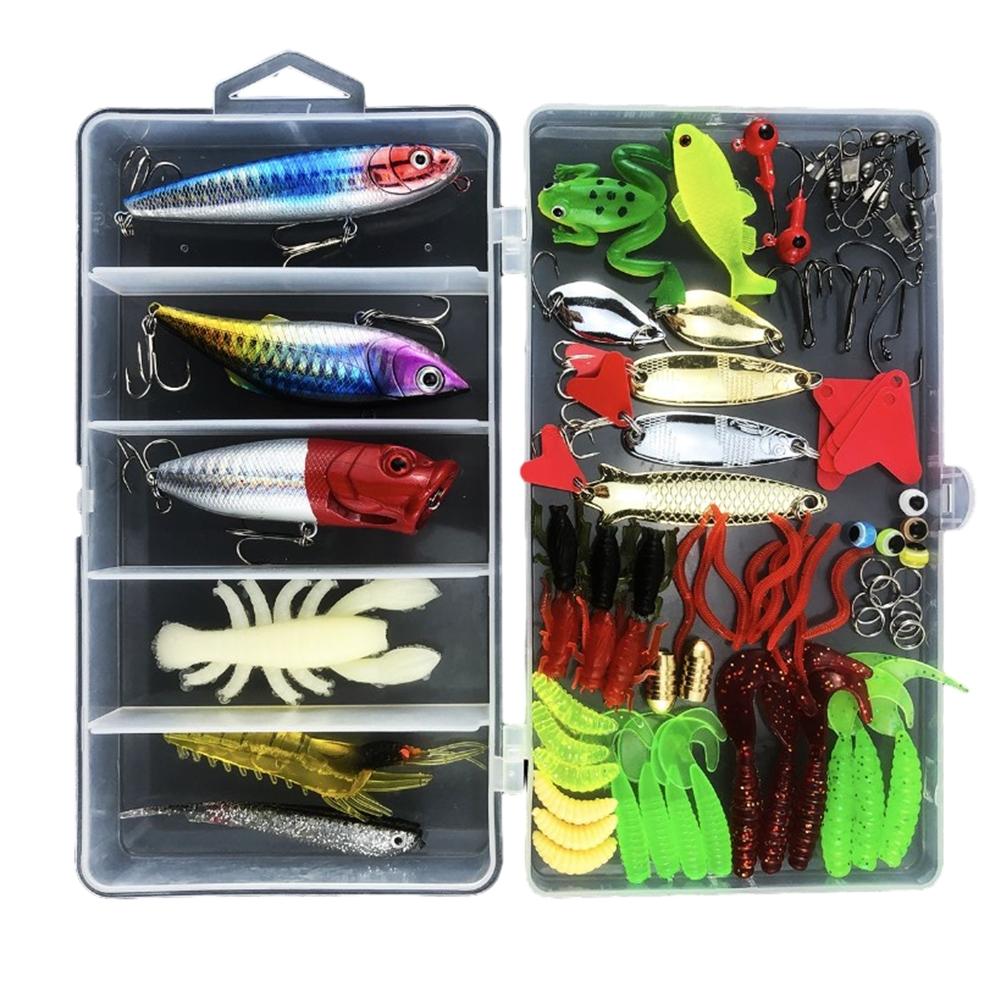 Lure Bait Soft Swivel Tackle Water Wobbler 38/54/78pcs