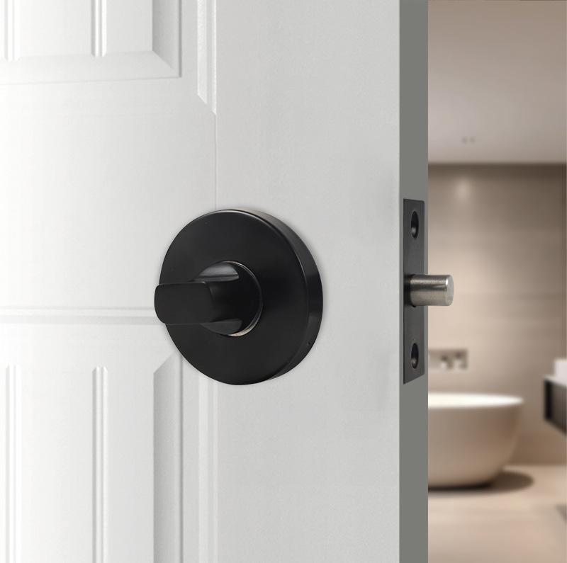 Universal Keyless Bathroom Door Lock Set, Multi-Color Options for Home or Hotel