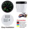 7 Color Backlight oil pressure gauge with sensor 0 to 5 bar 0-75PSI Auto Car Oil Press Meter For Marine Boat Yacht 12V24V