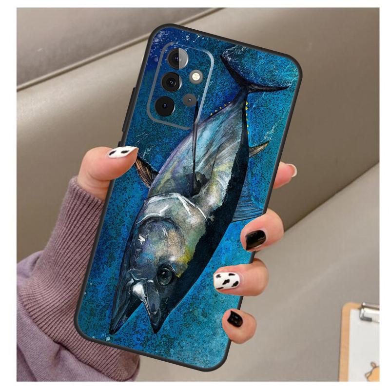 Bluefin Tuna Case For Samsung Galaxy A33 A13 A53 A34 A54 A14 A15 A16 A26 A36 A56 A12 A32 A52 A06 A35 A55