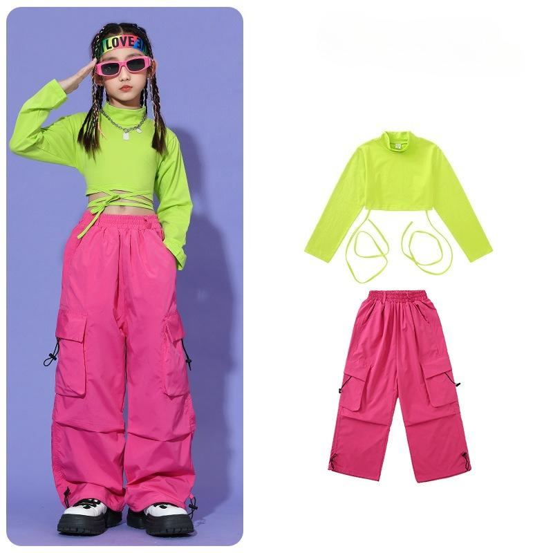

Girls Jazz Dance Costumes, Girls Handsome Catwalk Trend Suits, Girls Hip-hop Sweet and Cool Costumes 110