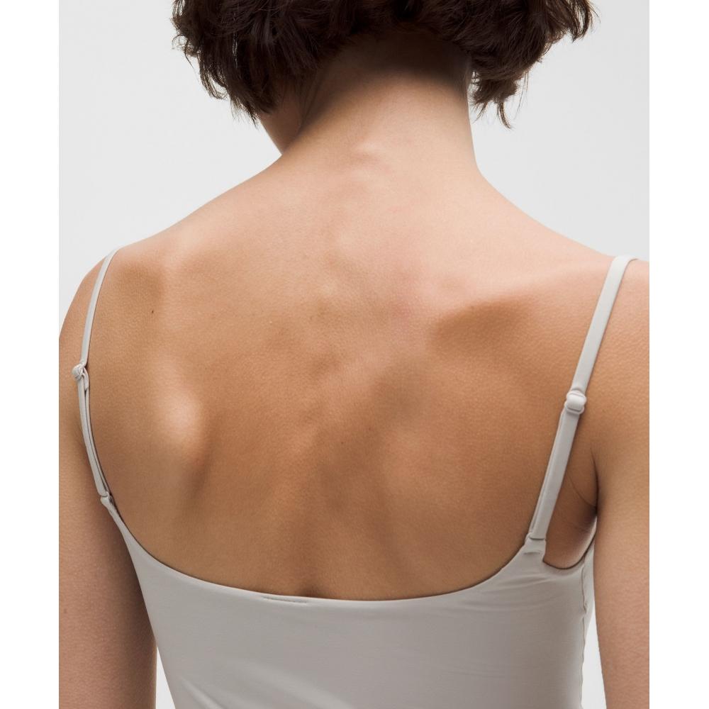 Lululemon Wundermost Ultra Soft Nulu Spaghetti Strap Adjustable Cami Dove Grey