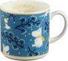 Moomin Christmas 9x9cm Moomin Gift for Made In Teal Mug, Large, 350ml, Diameter, "First Snow" Design, Merchandise, Women, Birthday, Tableware, Japan,
