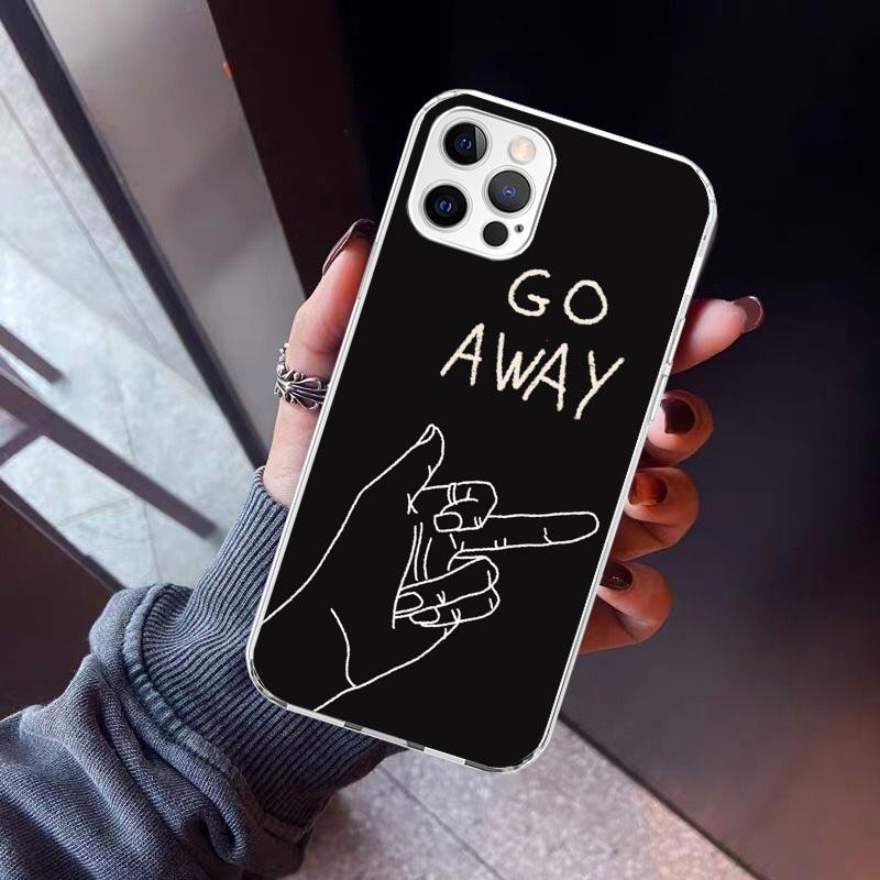 Middle Finger Phone Case For iPhone 17 Air 16 15 Pro Max 14 Plus 13 Mini 12 11 Cover 7 8 SE Silicone Shell Print Fundas 17 Air 1