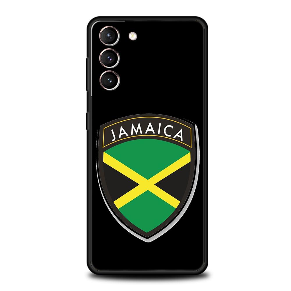 Jamaica National Flag Phone Case For Samsung Galaxy S25 Edge S24 S23 S22 Ultra S20 S21 FE 5G S10 S9 Plus S10E Soft Cover