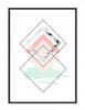Picture Poster In a Frame 53x73 Cm Geometry P1092